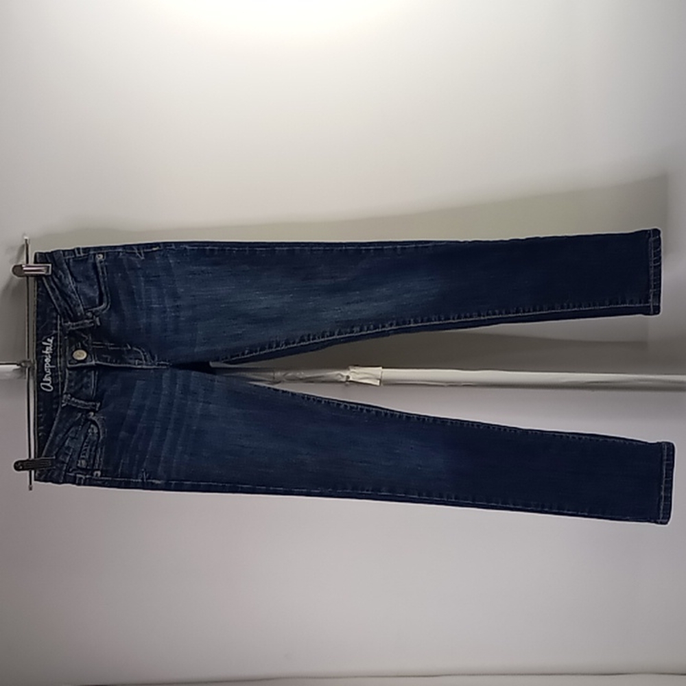 Aeropostale Bayla Skinny Blue Jeans Size 00 Short - Picture 5 of 16